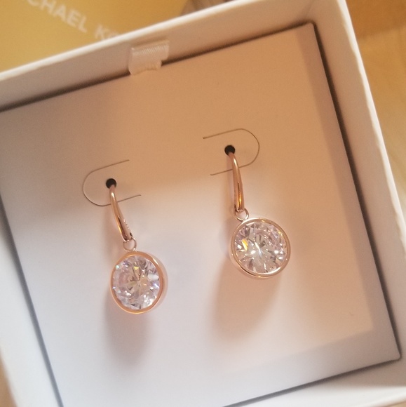 Michael Kors Jewelry - NIB* Michael Kors Rose Gold Earrings